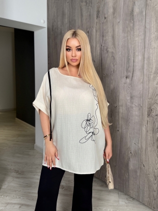 Блуза 301 кремовий