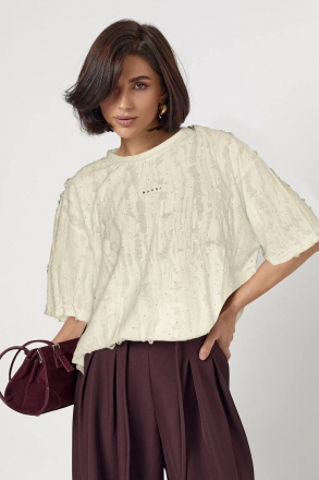 Футболка 3900 молочний