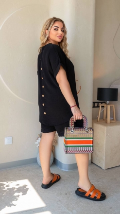 Прогулянковий костюм-двійка 283 чорний