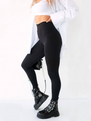 Лосини в рубчик 254 чорні