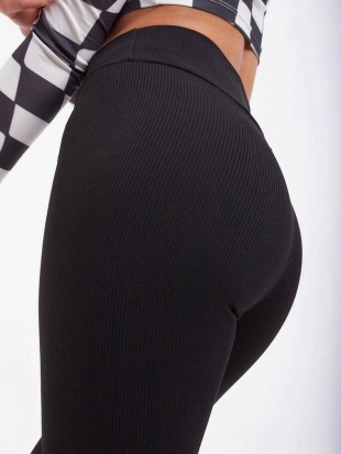 Лосини в рубчик 254 чорні