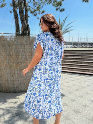 Стильна сукня 5212 електрик